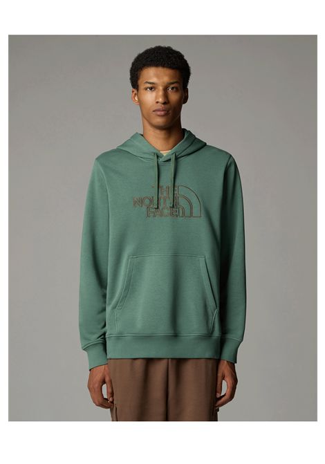 Felpa The North Face Drew Peak Light con Cappuccio Verde Uomo THE NORTH FACE | Felpe | NF0A8C1B-AQI1